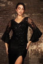 Load image into Gallery viewer, Wholesale Mother Of Groom Dress Sheath V-Neck Evening Gown By LA2163