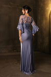 Load image into Gallery viewer, Wholesale Mother Of Groom Dress Sheath V-Neck Evening Gown By LA2163 - - Dress LA Merchandise