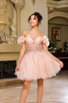 Cargar imagen en el visor de la galería, Wholesale Semi-Formal Dress Sweetheart A-Line Cocktail By LA2164 - BLUSH - Dress LA Merchandise