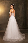Load image into Gallery viewer, Wholesale Bridal Dress Plunging V-Neck A-Line Wedding Gown By LA2165