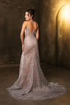Load image into Gallery viewer, Wholesale Prom Dress Deep V-Neck High Slit Fitted Gala Gown By LA2166 - - Prom Dress LA Merchandise