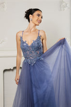 Load image into Gallery viewer, Wholesale Red Carpet Dress V-Neck Sequin Prom Gown By LA2167