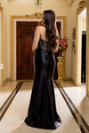 Load image into Gallery viewer, Wholesale Satin Strapless Corset Formal Dress with High Slit By LA2170 - - Prom Dress LA Merchandise