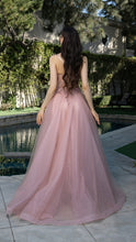 Load image into Gallery viewer, Wholesale A-Line Gown with Beaded Bodice &amp; Spaghetti Straps Evening Dress By LA2178