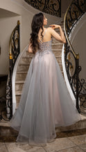 Load image into Gallery viewer, Wholesale A-Line Gown with Beaded Bodice &amp; Spaghetti Straps Evening Dress By LA2178