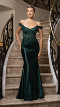Load image into Gallery viewer, Wholesale Off-Shoulder Sequin Lace Mermaid Evening Gown Formal Dress By LA2180