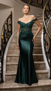 Load image into Gallery viewer, Wholesale Off-Shoulder Sequin Lace Mermaid Evening Gown Formal Dress By LA2180