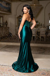 Load image into Gallery viewer, Wholesale Strapless Satin Corset Mermaid Evening Gown with Beaded Bodice Prom Dress by LA2186