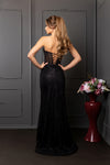 Load image into Gallery viewer, Wholesale Strapless Sequin Corset Evening Gown Formal Prom Dress By LA2195