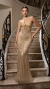 Load image into Gallery viewer, Wholesale Strapless Sequin Corset Evening Gown Formal Prom Dress By LA2195