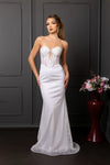 Load image into Gallery viewer, Wholesale Strapless Sequin Corset Evening Gown Formal Prom Dress By LA2195