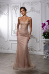 Load image into Gallery viewer, Wholesale Strapless Sequin Corset Evening Gown Formal Prom Dress By LA2195