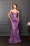 Load image into Gallery viewer, Wholesale Strapless Sequin Corset Evening Gown Formal Prom Dress By LA2195