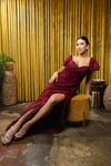 Load image into Gallery viewer, Wholesale Mother of the Bride A-Line Evening Gown with Lace Bodice &amp; Short Sleeves by LA2196 - - Mother of the Bride Dresses LA Merchandise