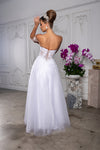 Load image into Gallery viewer, Wholesale Strapless Lace Corset Wedding Dress with Tulle Skirt &amp; High Slit Bridal Gown by LA2208 - - Wedding Dress LA Merchandise