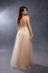 Load image into Gallery viewer, Wholesale Elegant A-Line Tulle Prom Dress with Corset Bodice Lace Appliqué by LA2209 - - Prom Dress LA Merchandise