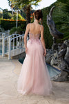 Load image into Gallery viewer, Wholesale Elegant A-Line Tulle Prom Dress with Corset Bodice Lace Appliqué by LA2209 - - Prom Dress LA Merchandise