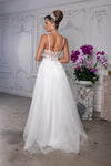 Load image into Gallery viewer, Wholesale Elegant A-Line Bridal Gown with Corset Bodice Spaghetti Straps Wedding Dress by LA2209 - - Wedding Dress LA Merchandise
