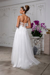 Load image into Gallery viewer, Wholesale Elegant A-Line Bridal Gown with Corset Bodice Spaghetti Straps Wedding Dress by LA2209 - - Wedding Dress LA Merchandise