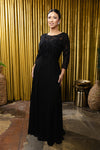 Load image into Gallery viewer, Wholesale Lace Bodice Long Sleeve A-Line Evening Gown Floor-Length Dress by LA2210 - - Mother of the Bride Dress LA Merchandise