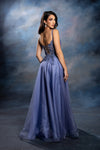 Load image into Gallery viewer, Wholesale Elegant Lace Corset A-Line Tulle Evening Dress with Spaghetti Straps by LA2212 - - Long Prom Dress LA Merchandise