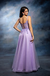 Load image into Gallery viewer, Wholesale Elegant Lace Corset A-Line Tulle Evening Dress with Spaghetti Straps by LA2212 - - Long Prom Dress LA Merchandise