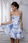Load image into Gallery viewer, LA Merchandise LA2215 Tier Sweetheart Short Cocktail Dress Floral Print HOCO Party Dress - - Dress LA Merchandise