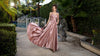 Load image into Gallery viewer, Wholesale Satin A-Line Prom Dress with Lace Appliqué Corset Bodice &amp; Lace-Up Back by LA2217 - - Dresses LA Merchandise