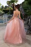Load image into Gallery viewer, Wholesale Beaded Corset A-Line Prom Gown Sweetheart Glitter Tulle High Slit Lace-Up Back by LA2222 - - Long Prom Dress LA Merchandise