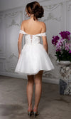 Load image into Gallery viewer, Wholesale Off Shoulder Beaded Lace Appliqué Cocktail Dress Glitter Tulle A-Line Dress by LA2224 - - Short Cocktail Dresses LA Merchandise
