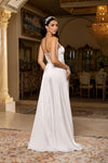 Load image into Gallery viewer, Wholesale Strapless Satin A-Line Bridal Gown with Side Ruffle &amp; Lace-Up Back Dress by LA2228 - - Wedding Dress LA Merchandise