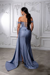 Load image into Gallery viewer, Wholesale Off-Shoulder Sweetheart Beaded Lace Illusion Corset Sheath Prom Evening Gown by LA2229 - - Long Formal Dresses LA Merchandise