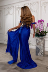 Load image into Gallery viewer, Wholesale Off-Shoulder Sweetheart Beaded Lace Illusion Corset Sheath Prom Evening Gown by LA2229 - - Long Formal Dresses LA Merchandise