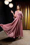 Load image into Gallery viewer, Wholesale Flutter Chiffon Sleeve Beaded Lace Appliqué Column Mother of the Bride by LA2233
