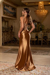 Load image into Gallery viewer, Wholesale Floral Strap Sweetheart Beaded Sequin Illusion Corset Mermaid Evening Gown by LA2237