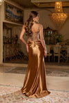 Load image into Gallery viewer, Wholesale Floral Strap Sweetheart Beaded Sequin Illusion Corset Mermaid Evening Gown by LA2237