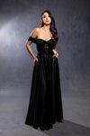 Load image into Gallery viewer, Wholesale Off-Shoulder Sweetheart Beaded Illusion Corset Bodice A-Line Evening Gown by LA2240 - - Long Formal Dresses LA Merchandise