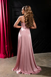 Load image into Gallery viewer, Wholesale Spaghetti Strap Cowl Sweetheart Satin Corset Column Prom Evening Gown by LA2242 - - Long Formal Dresses LA Merchandise