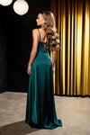 Load image into Gallery viewer, Wholesale Spaghetti Strap Cowl Sweetheart Satin Corset Column Prom Evening Gown by LA2242 - - Long Formal Dresses LA Merchandise