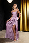 Load image into Gallery viewer, Wholesale Spaghetti Strap Cowl Sweetheart Satin Corset Column Prom Evening Gown by LA2242 - - Long Formal Dresses LA Merchandise