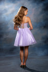 Load image into Gallery viewer, Wholesale Illusion Plunging Sweetheart Rhinestone Beaded Bodice A-Line Homecoming Dress by LA2243 - - Short Dress LA Merchandise