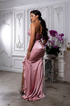 Load image into Gallery viewer, Wholesale Strapless Sweetheart Ruched Bodice Mermaid Prom Evening Gown with Ruffle Slit by LA2247 - - Long Formal Dresses LA Merchandise