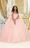 Load image into Gallery viewer, La Merchandise LA238 Blush Quince Off Shoulder Corset Ball Gowns - BLUSH - LA Merchnadise