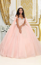 Load image into Gallery viewer, La Merchandise LA238 Blush Quince Off Shoulder Corset Ball Gowns - BLUSH - LA Merchnadise