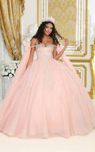 Load image into Gallery viewer, La Merchandise LA238 Blush Quince Off Shoulder Corset Ball Gowns - - LA Merchnadise