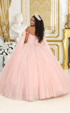 Load image into Gallery viewer, La Merchandise LA238 Blush Quince Off Shoulder Corset Ball Gowns - - LA Merchnadise