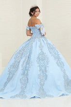 Load image into Gallery viewer, LA Merchandise LA241 Glitter Accent Beaded Corset Sweet16 Ball Gown - - LA Merchandise