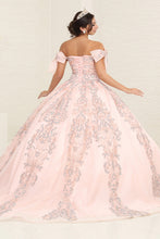 Load image into Gallery viewer, LA Merchandise LA241 Glitter Accent Beaded Corset Sweet16 Ball Gown - - LA Merchandise