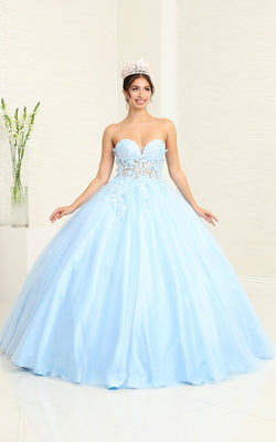 Wholesale Prom Gown Sweetheart Corset Back Quinceanera Gown By LA243
