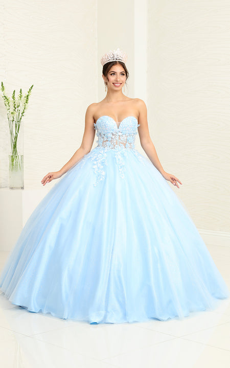 Wholesale Prom Gown Sweetheart Corset Back Quinceanera Gown By LA243